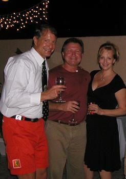 Mark, Tom and Deanna at the Christmas Glogg Party in Miami...